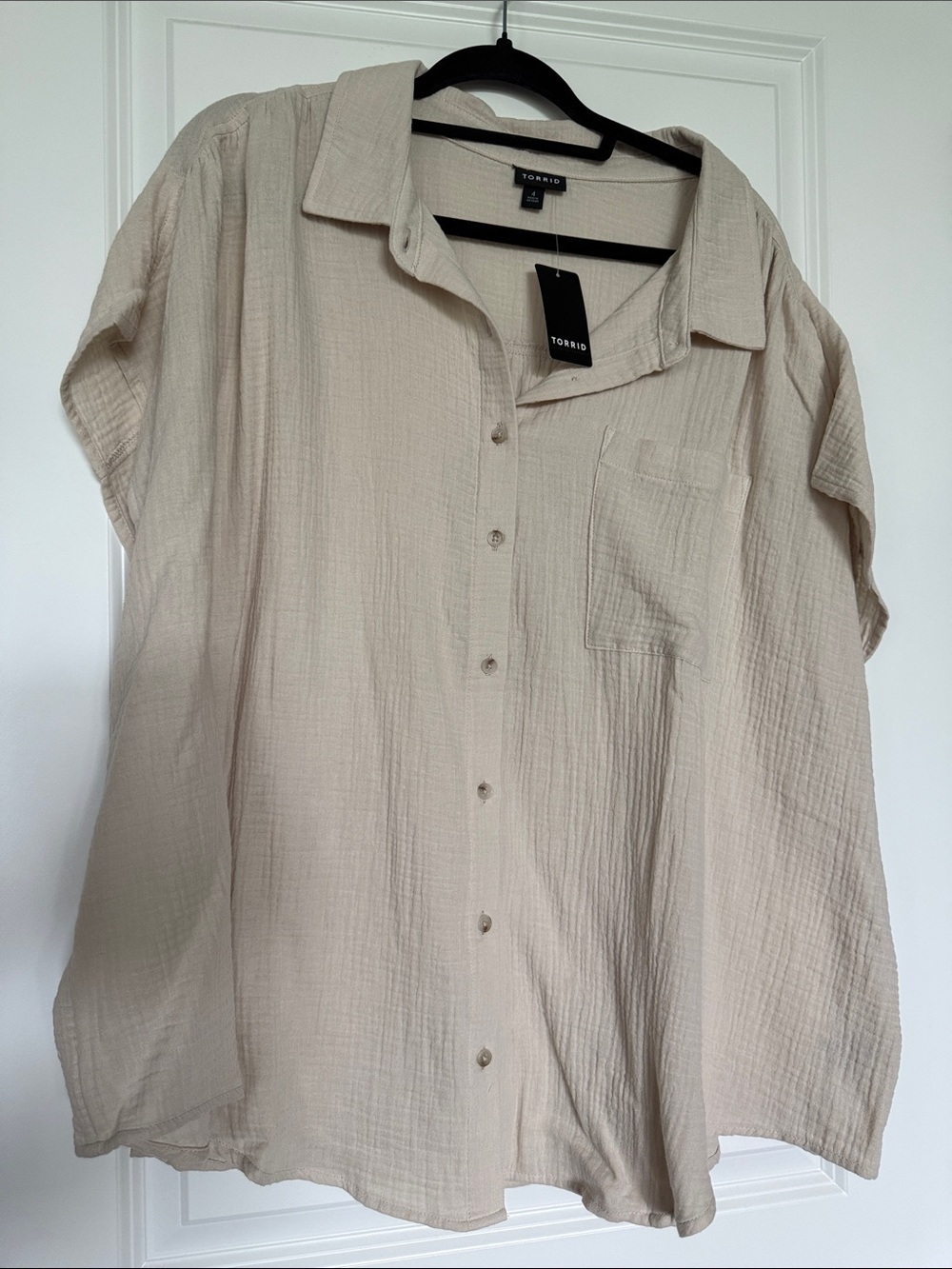 Torrid Cotton Gauze Dolman SS Shirt
